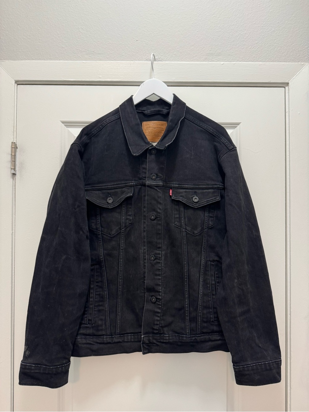 Levi's Premium Trucker Black Denim Jacket